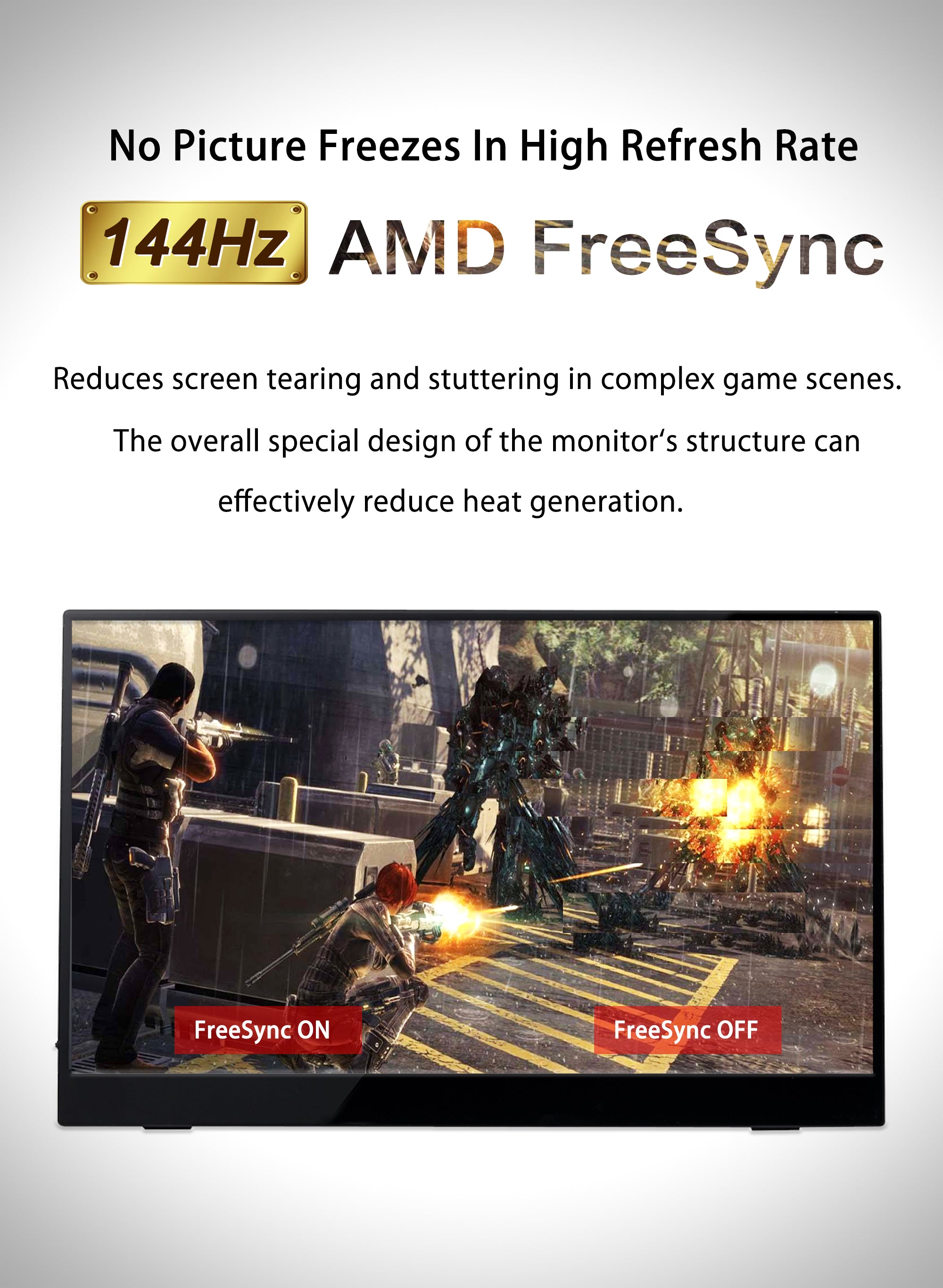 [3Y156]144Hz Portable Gaming Display