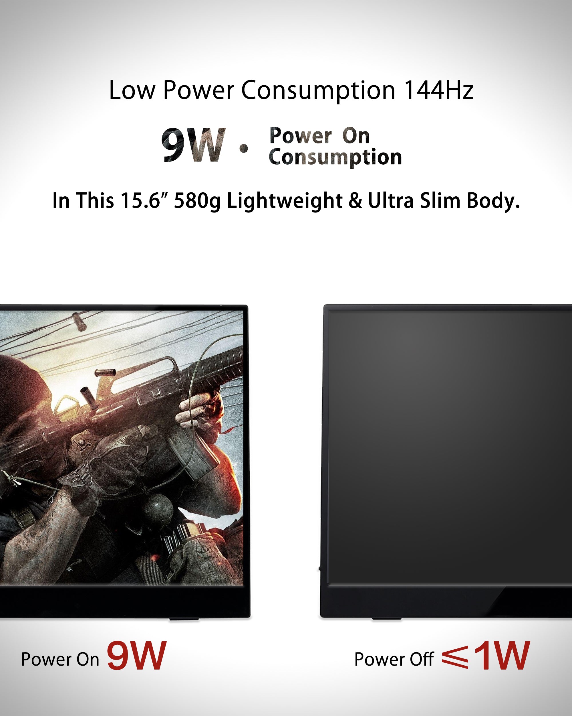 [3Y156]144Hz Portable Gaming Display
