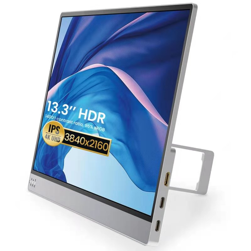 [4S133] 13.3 inch UHD Type-C Portable Display with Foldable Stand